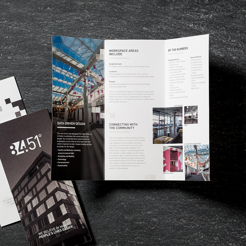 84.51° pamphlet design
