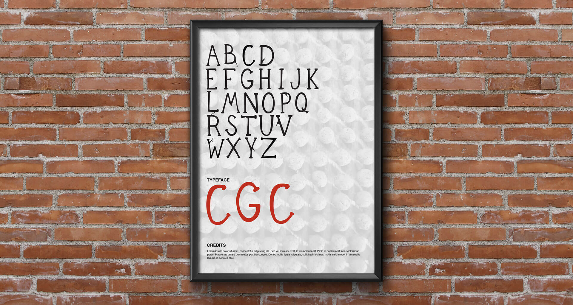 CGC typography mockup