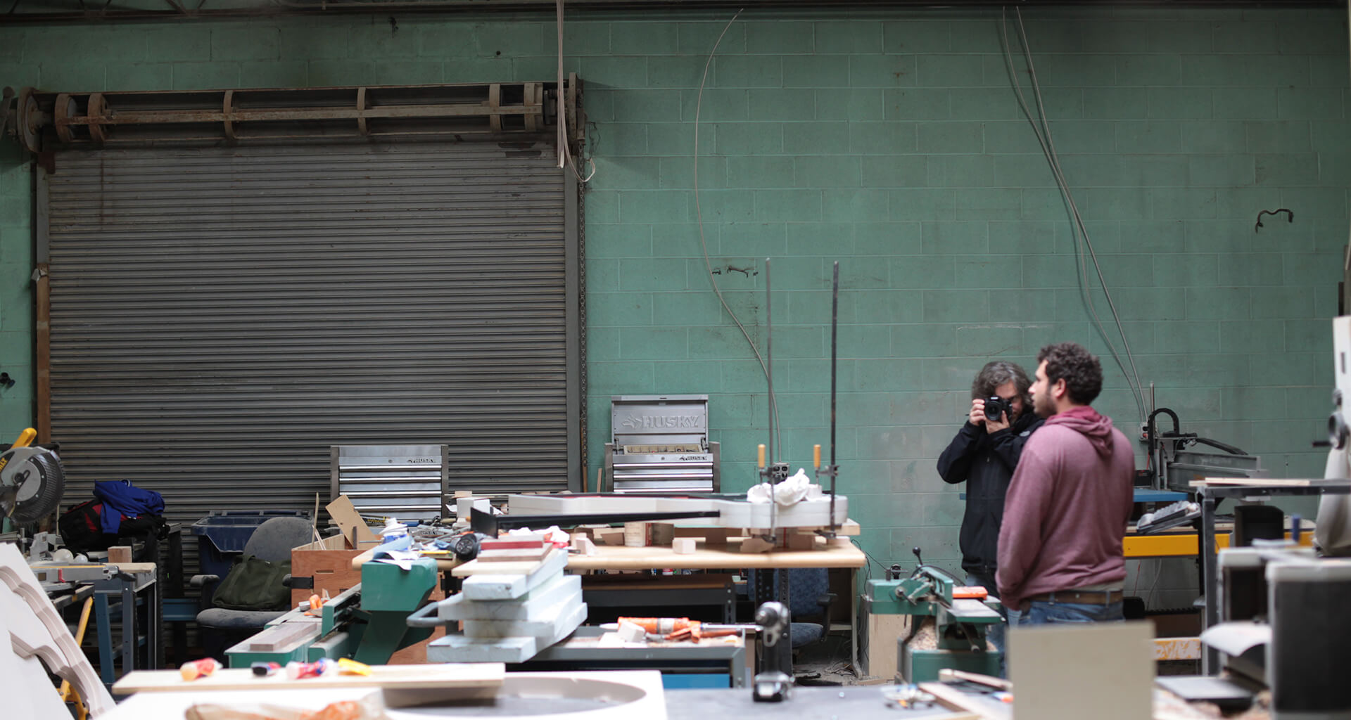 Workshop in Cincinnati creating signs for local businesses