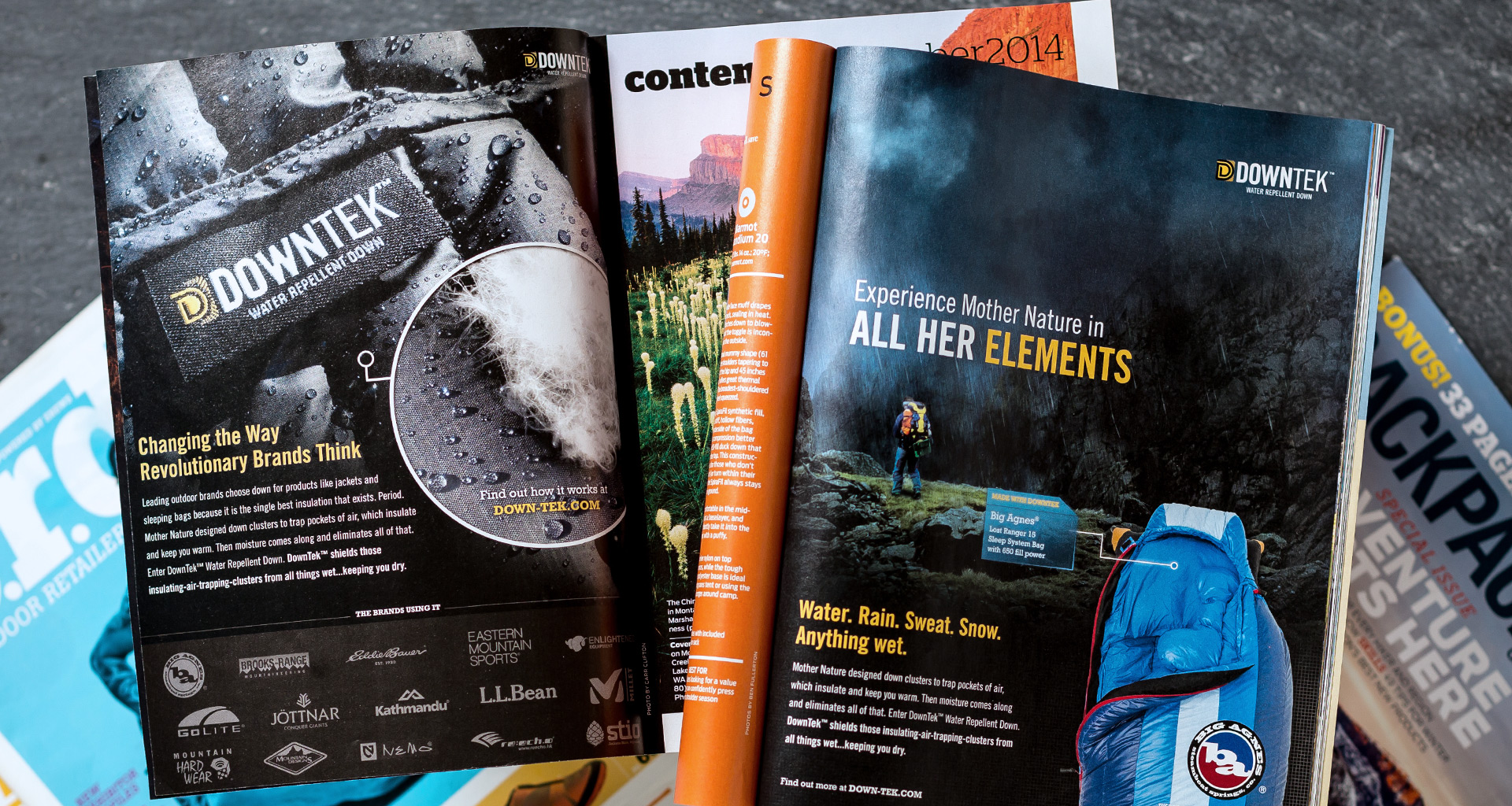Marketing and advertising placement for DownTek in a magazine