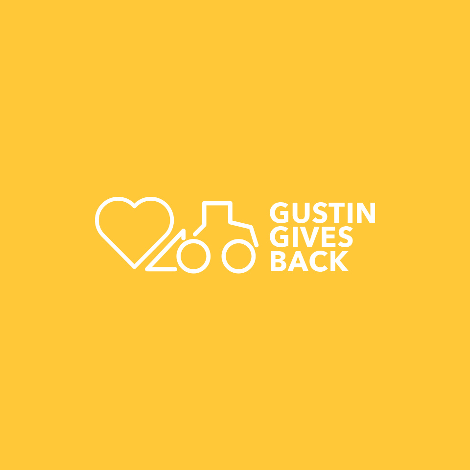 Gustin Gives Back design concept