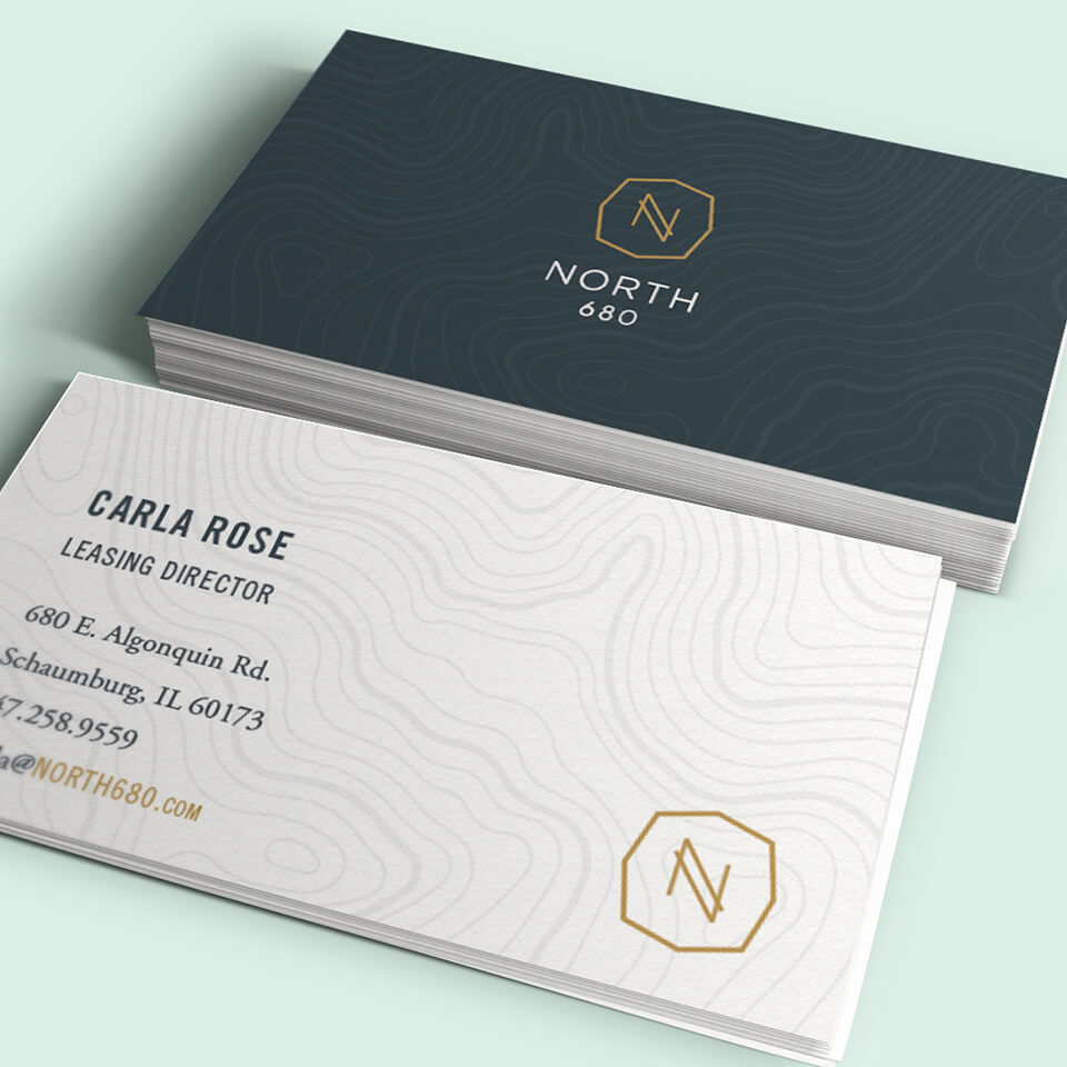 North 680 business card design