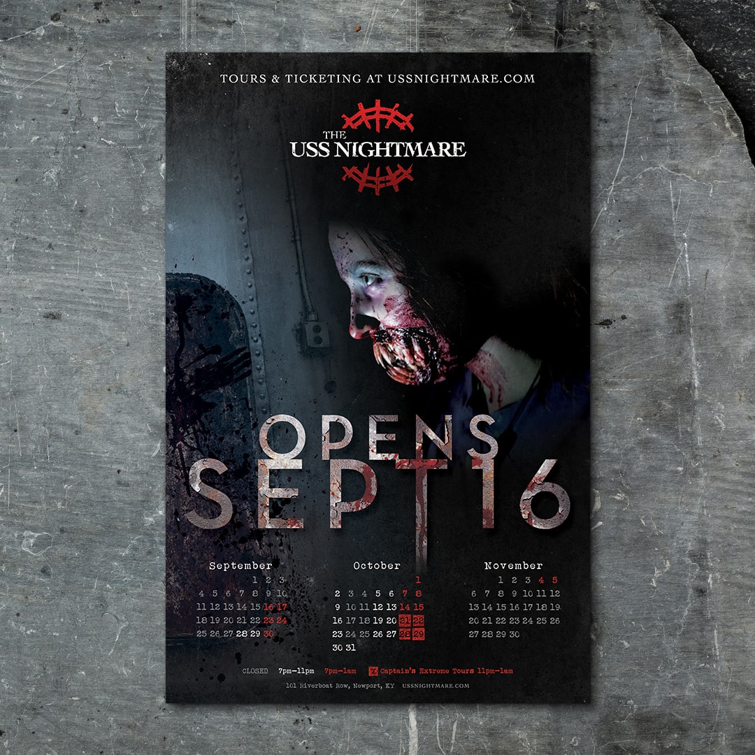 USS Nightmare season calendar design