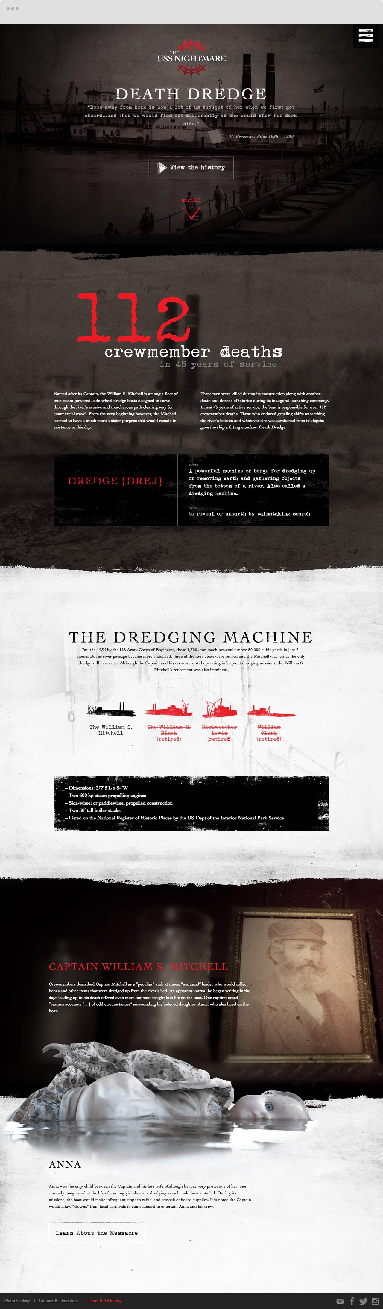 Sample web page from USS Nightmare